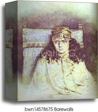 Portrait of a Woman by Vasily Surikov, Canvas Print