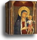 Madonna and Child Giving Blessings by Benozzo Gozzoli, Canvas Print