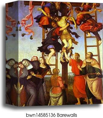 The Deposition from the Cross by Pietro Perugino, Canvas Print