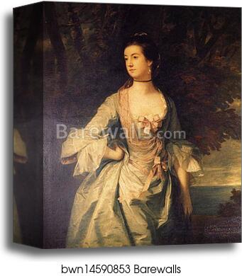 Mrs Hugh Bonfoy by Sir Joshua Reynolds, Canvas Print