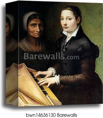 Self-Portrait by Sofonisba Anguissola, Canvas Print