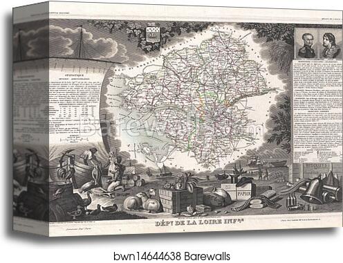 Dept. de la Loire Infre by Victor Jules Levasseur, Canvas Print