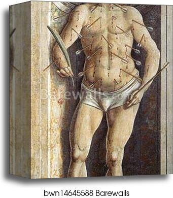 St. Sebastian by Benozzo Gozzoli, Canvas Print