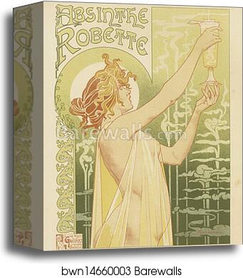 Absinthe Robette by Henri Privat-Livemont, Canvas Print