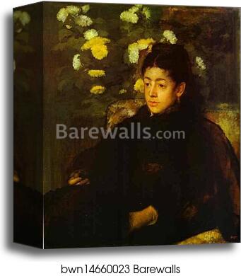 Portrait of Mademoiselle Malo by Edgar Degas, Canvas Print