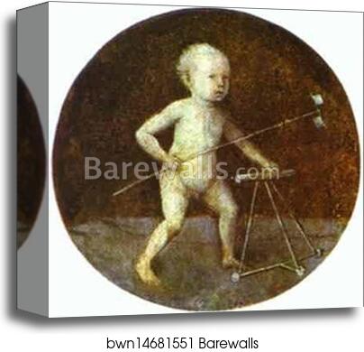 Christ Child with a Walking-Frame by Hieronymus Bosch, Canvas Print