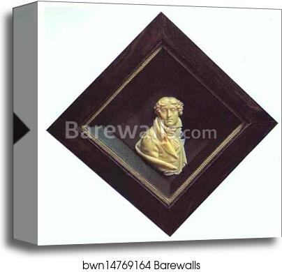 Self-Portrait by Count Feodor Tolstoy, Canvas Print