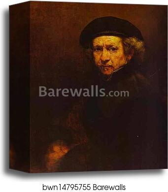 Self-Portrait by Rembrandt Harmenszoon Van Rijn, Canvas Print Self-Portrait by Rembrandt Harmenszoon Van Rijn, Canvas Print