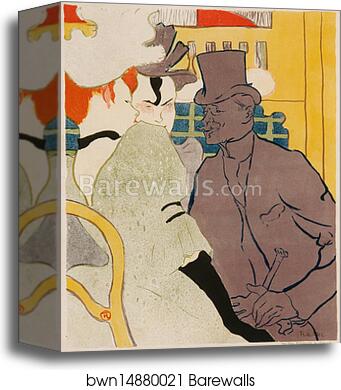 The Englishman at the Moulin Rouge by Henri De Toulouse-Lautrec, Canvas Print The Englishman at the Moulin Rouge by Henri De Toulouse-Lautrec, Canvas Print