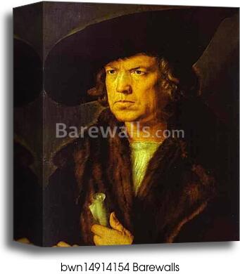 Portrait of a Man by Albrecht Dürer, Canvas Print
