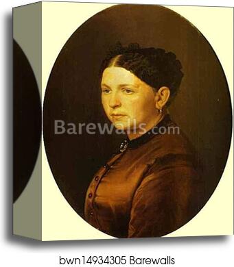Portrait of Feodosya Resanova by Vasily Perov, Canvas Print Portrait of Feodosya Resanova by Vasily Perov, Canvas Print