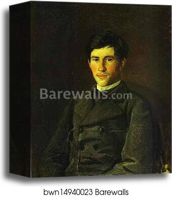 Portrait of Piotr Gay, the Artist's Son by Nikolay Gay, Canvas Print