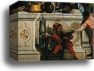 Feast in the House of Levi. Detail by Paolo Veronese, Canvas Print