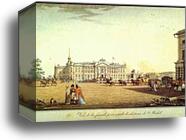 St. Petersburg. View of Mikhailovsky Castle as Seen from the Main Facade by Benjamin Paterssen, Canvas Print