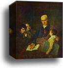 Portrait of K. I. Golovachevsky and the Younger Pupils of the Academy by Alexey Venetsianov, Canvas Print