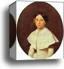 Portrait of a Student of Smolny Institute for Young Ladies by Fedor Slavyansky, Canvas Print