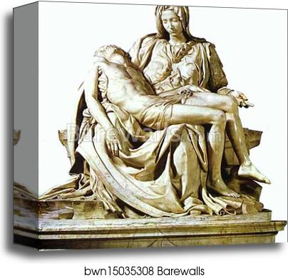Pieta by Michelangelo, Canvas Print