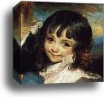 Lady Smith and Children. Detail by Sir Joshua Reynolds, Canvas Print
