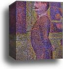 Invitation to the Sideshow (La Parade de Cirque). Detail by Georges Seurat, Canvas Print