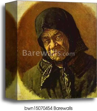 Beggar, Ninety Six Years Old by Vasily Vereshchagin, Canvas Print