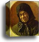 Beggar, Ninety Six Years Old by Vasily Vereshchagin, Canvas Print