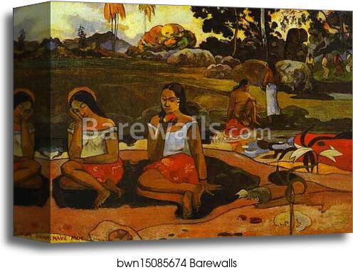 Nave Nave Moe (Sacred Spring) by Paul Gauguin, Canvas Print