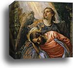 Agony in the Garden. Detail by Paolo Veronese, Canvas Print