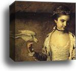 Ladies Amabel and Mary Jemima Yorke. Detail by Sir Joshua Reynolds, Canvas Print