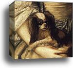 Caroline, Duchess of Marlborough. Detail by Sir Joshua Reynolds, Canvas Print