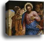Christ Healing a Woman with an Issue of Blood. Detail by Paolo Veronese, Canvas Print