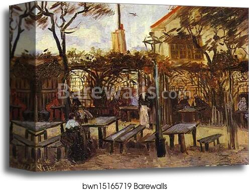 Terrace of the Cafè "La Guinguuette" by Vincent Van Gogh, Canvas Print