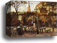 Terrace of the Cafè "La Guinguuette" by Vincent Van Gogh, Canvas Print