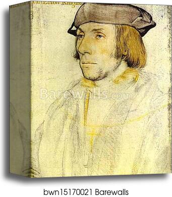 Portrait of Sir Thomas Elyot by Hans Holbein The Younger, Canvas Print Portrait of Sir Thomas Elyot by Hans Holbein The Younger, Canvas Print