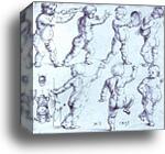 Putti Dancing and Making Music by Albrecht Dürer, Canvas Print