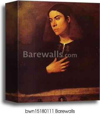 Portrait of a Young Man (Antonio Broccardo?) by Giorgione, Canvas Print