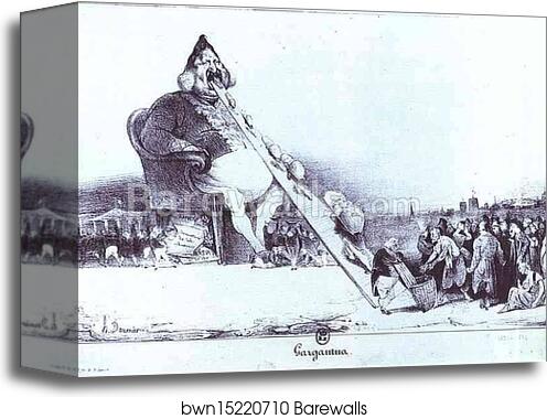 Gargantua by Honoré Daumier, Canvas Print