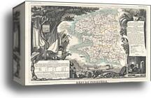 Département du Finistère by Victor Jules Levasseur, Canvas Print