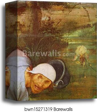 The Parable of the Blind. Detail by Pieter Bruegel The Elder, Canvas Print The Parable of the Blind. Detail by Pieter Bruegel The Elder, Canvas Print