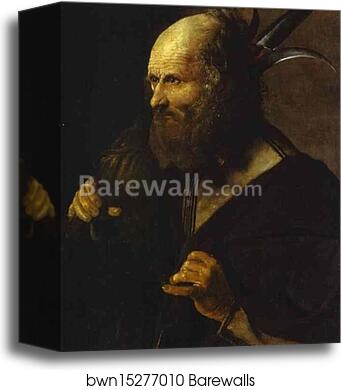 St. Jude Thaddaeus by Georges De La Tour, Canvas Print