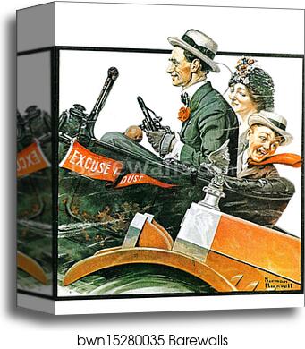 The Open Road by Norman Rockwell, Canvas Print