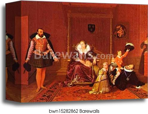 Henry IV Recieving The Ambassador of Spain by Jean-Auguste-Dominique Ingres, Canvas Print Henry IV Recieving The Ambassador of Spain by Jean-Auguste-Dominique Ingres, Canvas Print