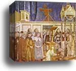 The Celebration of Christmas at Greccio by Giotto, Canvas Print
