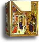 Annunciation and Visitation by Melchior Broederlam, Canvas Print