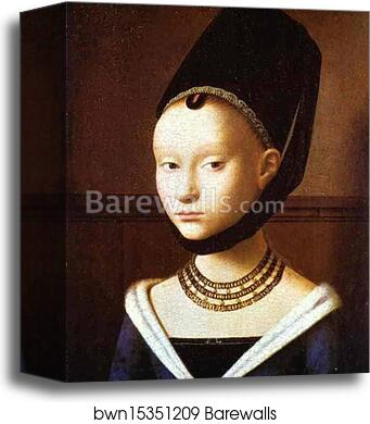A Young Lady by Petrus Christus, Canvas Print