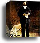 Portrait of Gilbert-Marcellin Desboutin by Edouard Manet, Canvas Print