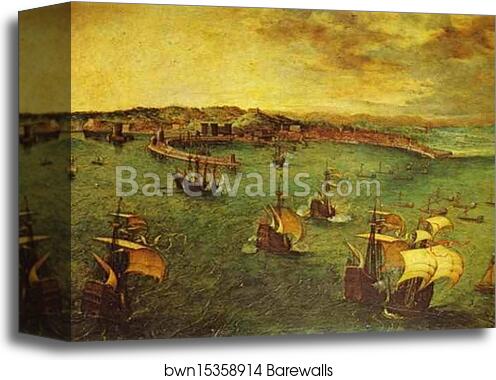 The Bay of Naples by Pieter Bruegel The Elder, Canvas Print