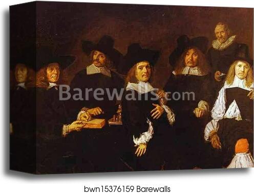 The Governors of the Old Men's Almhouse at Haarlem by Frans Hals, Canvas Print