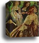 The Emerald Necklace. Detail by Victor Borisov-Musatov, Canvas Print