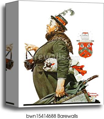 Departing Servant by Norman Rockwell, Canvas Print