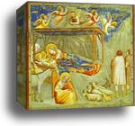 The Nativity and Adoration of the Shepherds by Giotto, Canvas Print